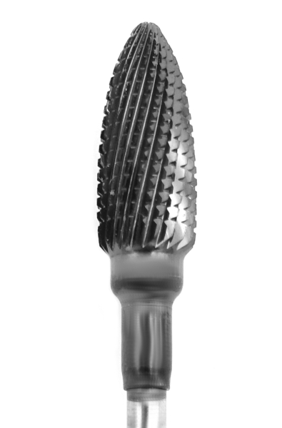 Rotation instrument with TITAN-Nitride coating / cross - cut toothing